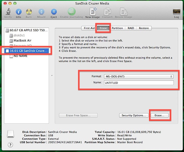 mac disk utility format for windows